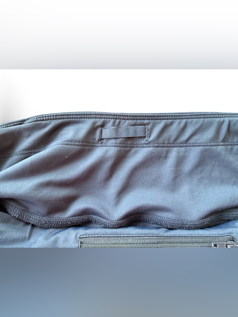 Navy Tennis Skirt with Built-in Shorts, Back Pocket & Adjustable Waistband - Picture 6 of 8